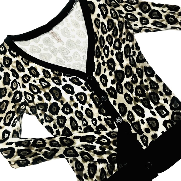 Heart Hips Sweaters - Heart Hips Leopard Cardigan